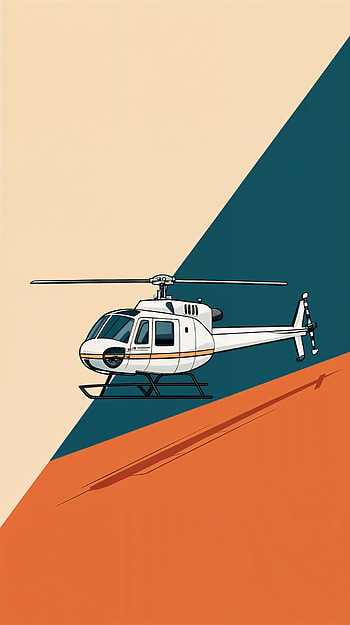Stylish Helicopter , helicopter, illustration, graphic design HD phone wallpaper