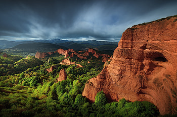 Earth's Panoramic Cliff View, Rocks, Cliffs, Nature, Landscapes, Mountains, Clouds, Sky HD wallpaper