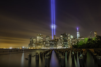 Cities, Night City, City Lights, Skyscrapers, Panorama, New York HD wallpaper