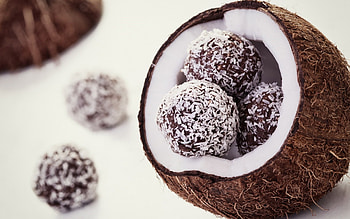Coconut Chocolate Dessert, sweet, graphy, dessert, delicious, coconut, , food HD wallpaper