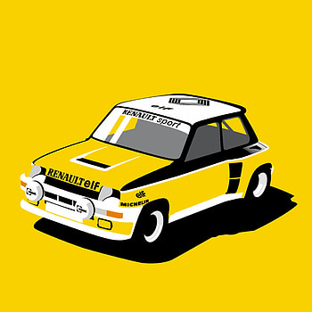 Awesome Renault 5 Turbo, Vibrant and energetic HD phone wallpaper