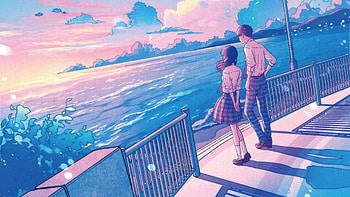 After School Romance, love, couple, artist, artwork, digital-art, pixiv HD wallpaper