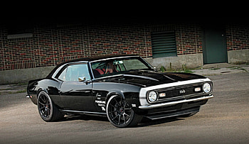 1968-Chevy-Camaro, Black, Stripe, Classic, GM HD wallpaper