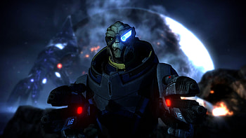 Mass Effect, Garrus Vakarian, Animated , Tali'Zorah HD wallpaper