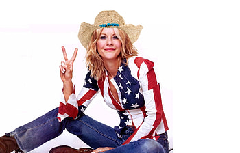 Cowgirls For dom!.., style, cowgirl, fun, meg ryan, blondes, western, female, hats, vote, dom, flag, Americana, fashion, trump, models, girls, women, boots HD wallpaper