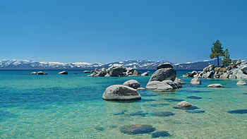 Mac Os Tahoe Beach Day, macos-tahoe, macbook, apple, computer HD wallpaper
