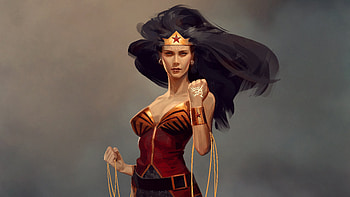 Wonder Woman Hair Flowing, wonder-woman, superheroes, artwork HD wallpaper