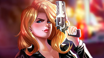 Carlos Morilla Gun, artist, artwork, artstation HD wallpaper