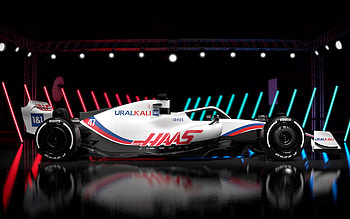 2022, Haas VF-22, F1 car, , side view, exterior, Formula 1, VF-22 2022, racing car, Haas F1 Team HD wallpaper