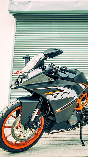 Ktm Duke 200, Shutter, Background HD phone wallpaper
