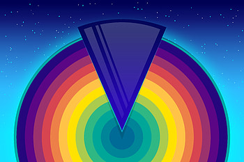 Rainbow, Multicolored, Motley, Texture, Lines, Textures, Iridescent, Circle, Triangle HD wallpaper