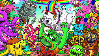 Pepe Dimensions, colorful, artist, artwork, digital-art HD wallpaper