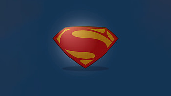 Superman, clean logo, minimal HD wallpaper
