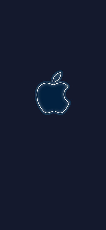iOS Logo, Neon , High quality, Apple logo HD phone wallpaper