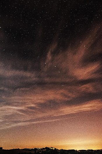 Stars, Night, Dark, Starry Sky, Nebula HD phone wallpaper