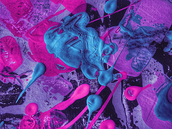 Colorful, paint, glitch, art HD wallpaper