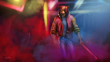 Neon Tiger Synhtwave Darkwave , artist, artwork, digital-art, synthwave HD wallpaper