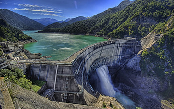Kurobe Dam , landscape, nature HD wallpaper