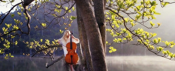 Symphony of Nature, Chello, Beautiful, Tree, Beauty, Water, Nature, Music HD wallpaper