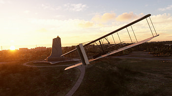 Microsoft Flight Simulator - Sunset Flight Experience, video game, Microsoft Flight Simulator HD wallpaper