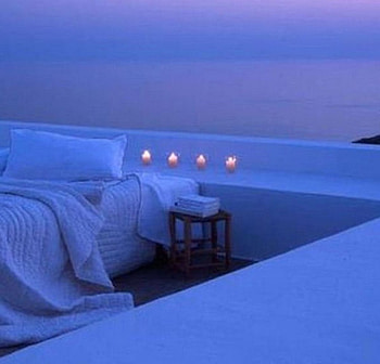 romantic bed on the terrace, romantic, bed, terrace, beaches HD wallpaper