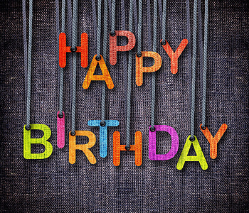 Happy Birtay, background, colorful, holiday, letters, birtay, happy, jeans HD wallpaper