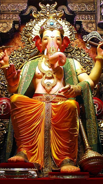 Ganesh God , Ganpati, hindu lord HD phone wallpaper