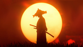 Sunset Ronin Ghost Of Tsushima, ghost-of-tsushima, 2022-games, games HD wallpaper