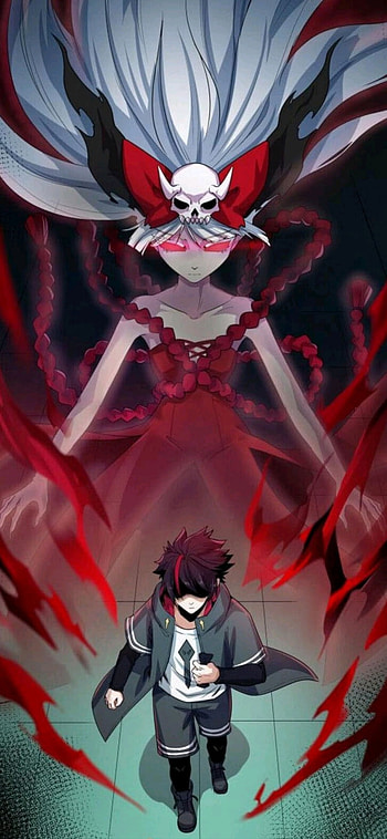 Anime Boy, red, magenta, art, anime_boy, spirit HD phone wallpaper