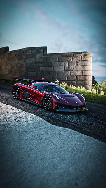Koenigsegg Jesko, exotico, cars, deportivo, rojo, Suecia HD phone wallpaper