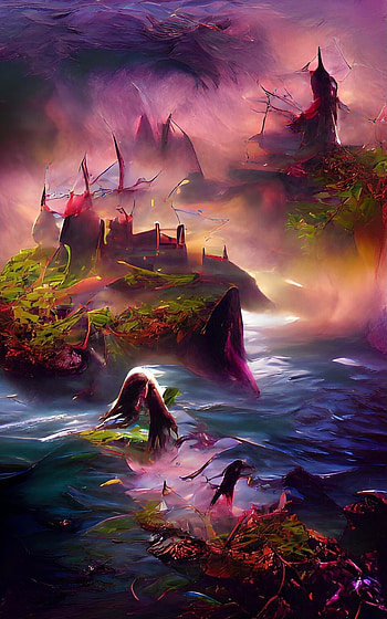 Shadow islands, league of legends, nature, island, abstract HD phone wallpaper