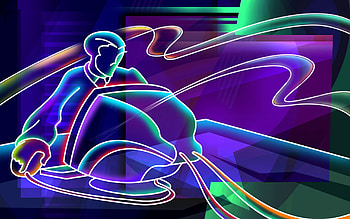 3D neon colorful, colorful, neon, color HD wallpaper