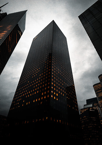 Cities, Skyscraper, Building, Lights, Facade HD phone wallpaper