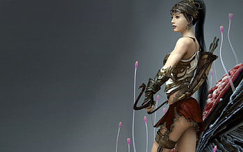 Fantasy, knife, spring, look, red HD wallpaper