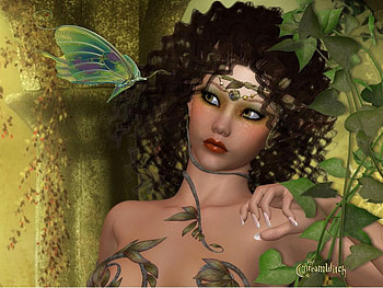 Fairy, abstract, butterfly, fantasy HD wallpaper