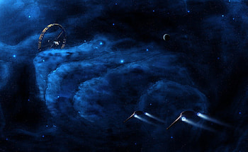 Space Station, space, station, sky, planet HD wallpaper