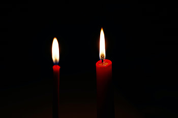 Dark, Flame, Candle, Wax HD wallpaper