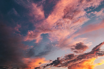 Nature, Sunset, Sky, Clouds, Dawn, Porous HD wallpaper