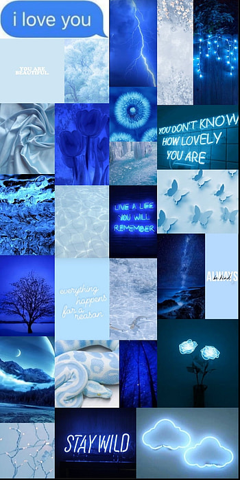 Asthetic blue, graph HD phone wallpaper