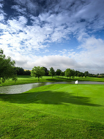 Water hazards, Golf HD phone wallpaper