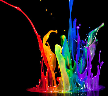 Background, Rainbow, Drops HD wallpaper