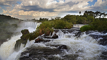 Argentina, Iguazu Falls HD wallpaper