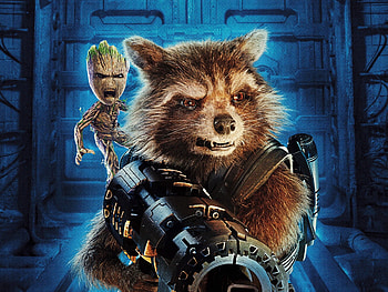 Rocket raccoon and Groot, Ultra , Digital background HD wallpaper