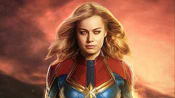 Brie Larson, Captain Marvel HD wallpaper