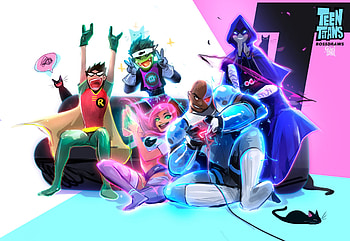 Starfire (Dc Comics), Raven (Dc Comics), Tv Show, Teen Titans, Beast Boy, Cyborg (Dc Comics), Dc Comics, Dick Grayson, Garfield Logan, Robin (Dc Comics) HD wallpaper