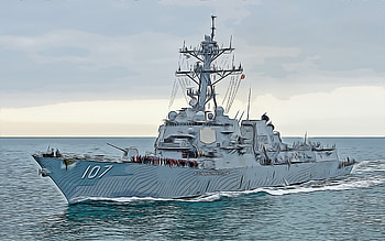 USS Gravely, , vector art, DDG-107, destroyer, United States Navy, US army, abstract ships, battleship, US Navy, Arleigh Burke-class, USS Gravely DDG-107 HD wallpaper
