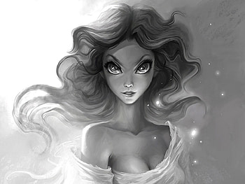 Starlight, magic, fantasy, besm, women, stars HD wallpaper
