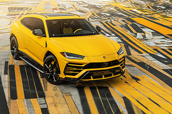 Yellow, Lamborghini Urus, sports vehicle HD wallpaper