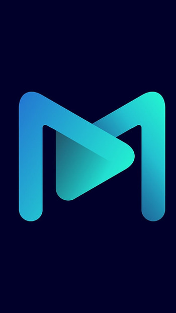M Letter, Blue, Letter M HD phone wallpaper