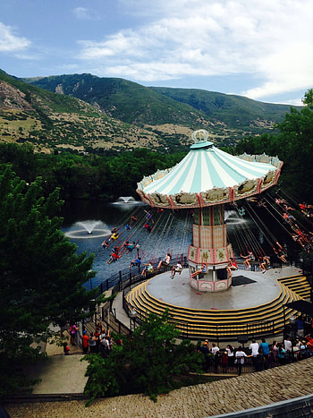 Amusement park swing, Utah lagoon ride, Salt Lake City, Utah HD phone wallpaper
